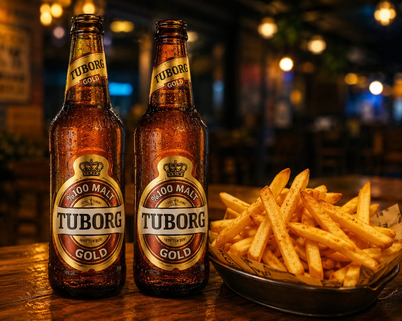 2 Bira 50cl (Tuborg) + Patates Kızartması (19:00 a kadar)